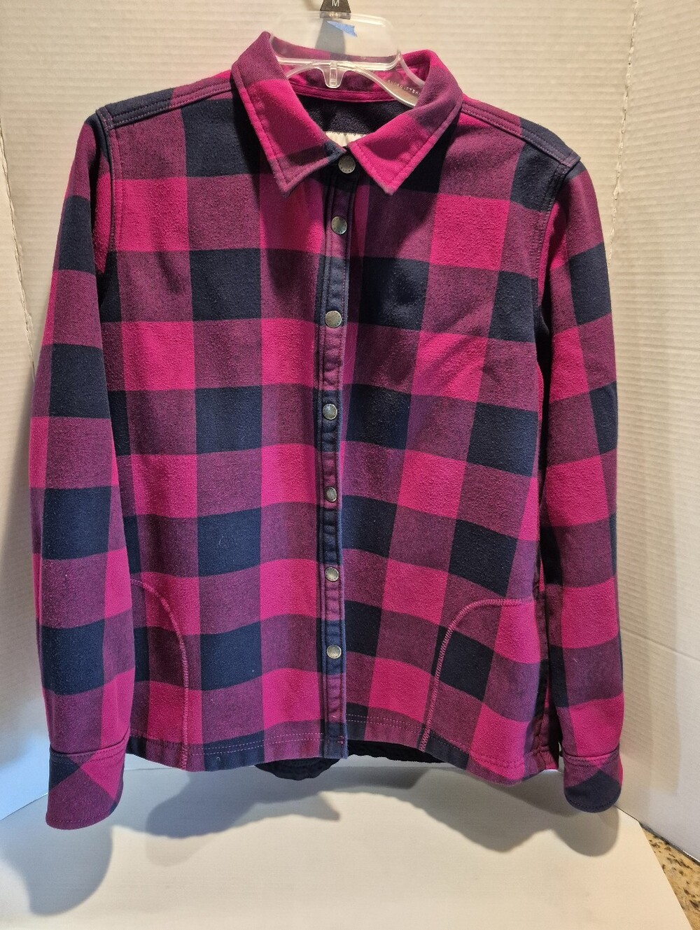 Women's Orvis Brand Microfleece lined plaid Jacket..Large